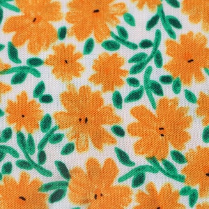 Viscose fabric, Viscose fabric by the yard, Rayon floral fabric, Challis fabric, Vintage fabric, Rayon fabric by the yard for clothing image 4