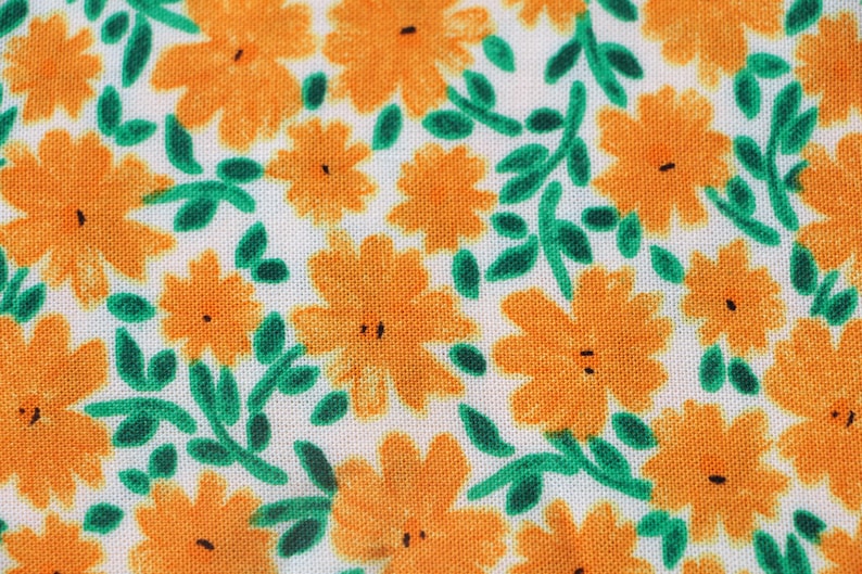 Viscose fabric, Viscose fabric by the yard, Rayon floral fabric, Challis fabric, Vintage fabric, Rayon fabric by the yard for clothing image 4