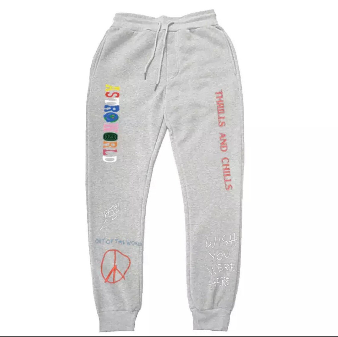 astroworld sweatpants black