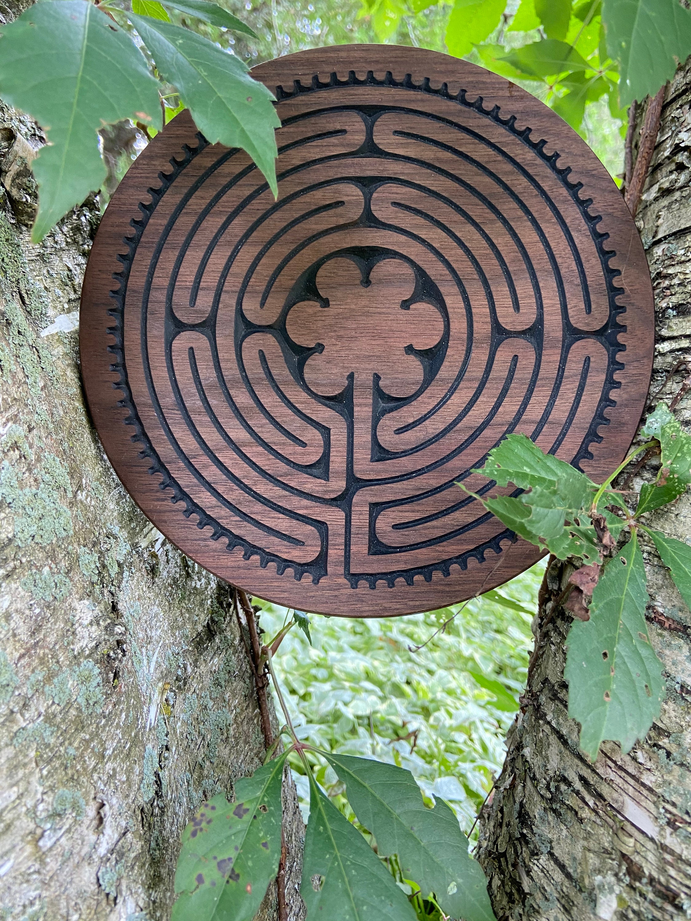 Wooden Labyrinth Meditation Tool Finger Labyrinth Calming - Etsy