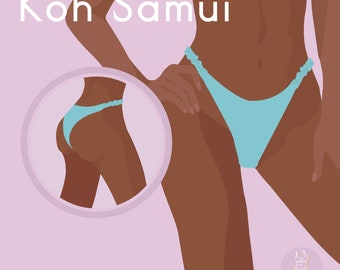 DIY Swimwear | Scrunchie Strap Bikini Bottoms | pdf sewing pattern | swimsuit, women's bathing suit instant download XS-XXL