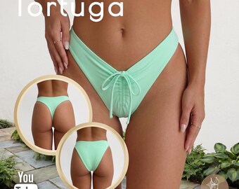 Ruched Drawstring Bikini Bottom Sewing Pattern | XS-XXL (PDF Pattern)