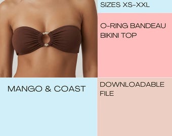 O-Ring Bandeau Bikini Top Sewing Pattern (PDF Download)