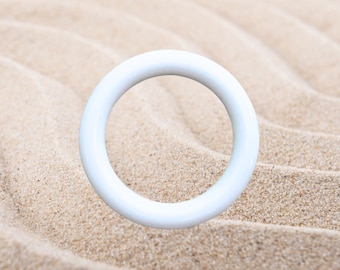 White Acetate Swimwear O-Ring | 30mm Inner Diameter