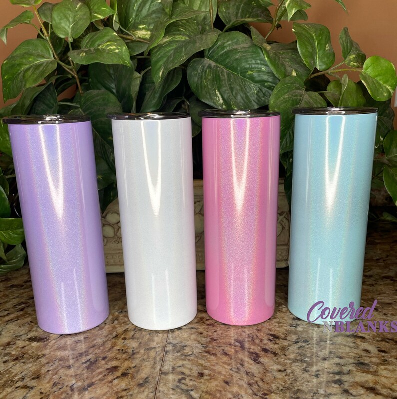 20 oz Shimmer Tumbler for Sublimation Straight Glitter Etsy