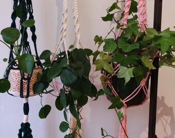 Macrame, Colgante de pared, Boho pared colgante, Boho Macrame, Plantas, Macrame Planta colgante, colgador de plantas, colgando plantas interiores, soporte de olla