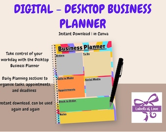 Small Business Planner Printable | Daily Organizer (Digital Download)