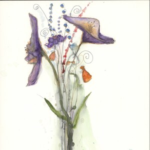 Victoria- All Occasion Karte, Geburtstagskarten, Blanko Notizkarten, Botanische Karten, Grußkarten, Alle Gelegenheitskarten, Ankündigungen, Invitati