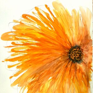 Handgemachte Karten, "Orange Blaze" Geburtstagskarten, leere Notecards botanische Karten, Grußkarten, alle Anlass Karten, Ankündigungen Einladungen