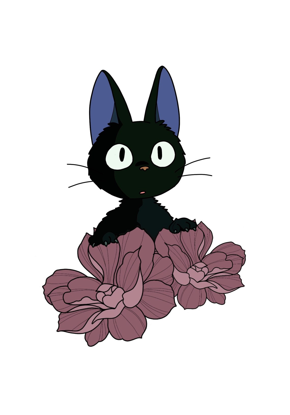 Jiji the Cat Print Kikis Deliver Service Wall Art Studio Etsy UK