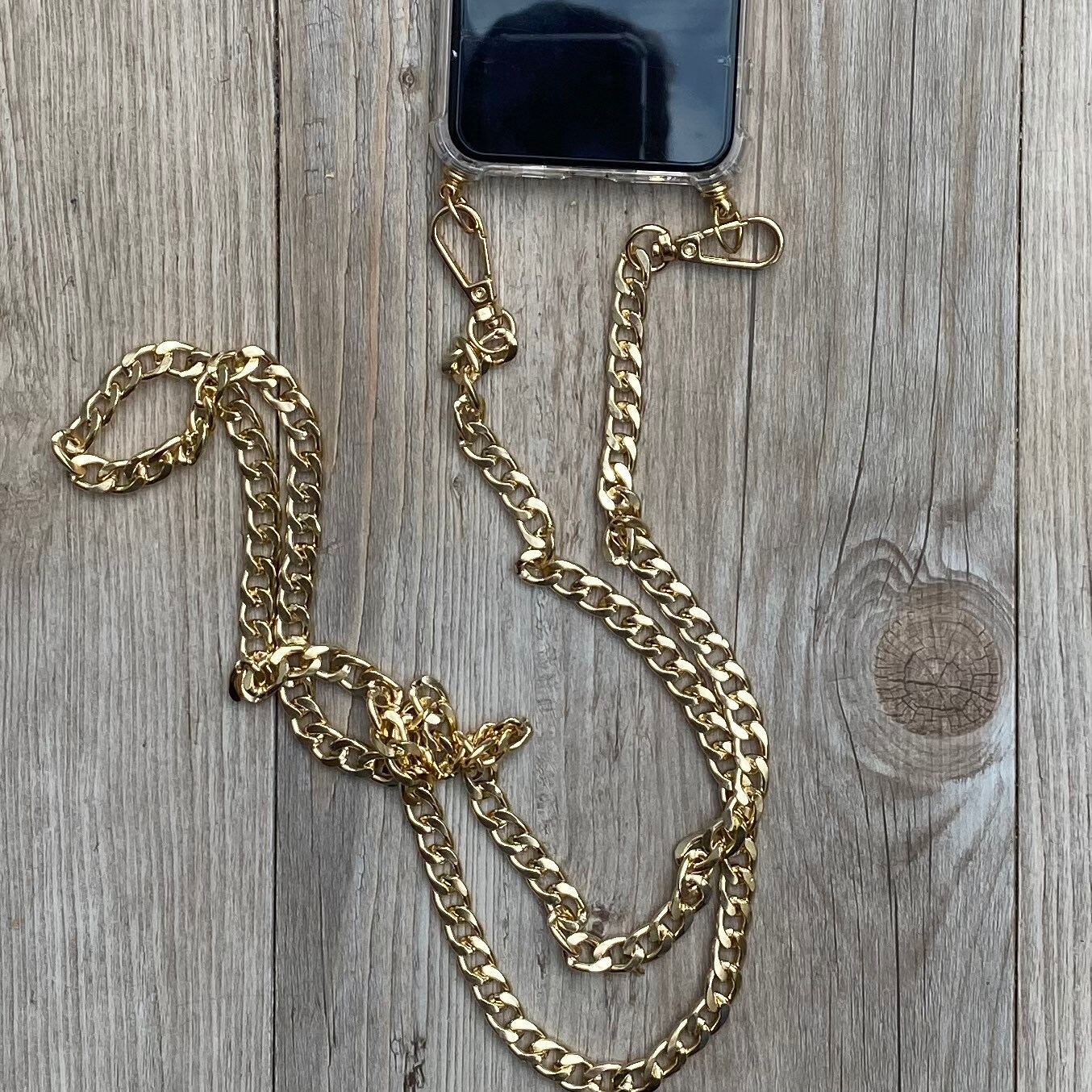 Iphone 11 Pro Max Silver or Gold Tone Chain Crossbody Phone Etsy UK