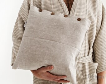 Linen Deco Pillowcase in Natural Color
