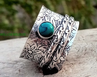 Jewelry Bands Texture Promise Ring Wide Band Meditation Worry Ring Women Jewelry Onyx Ring Gemstone Spinner Ring Jewelry Bands Texture Promise Ring Wide Band Meditation Worry Ring Women Jewelry Onyx Ring Gemstone Spinner Ring