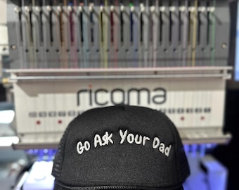 Fragen Sie Ihren Papa Foam Trucker Hat Gestickt