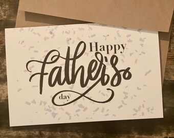 Happy  Father’s Day Card| Fathers Day card| Fathers Day | handlettered  card | favorite card | custom card |