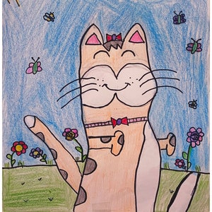 Sweet Kitty - 10 Note Cards 4.25 x 5.5