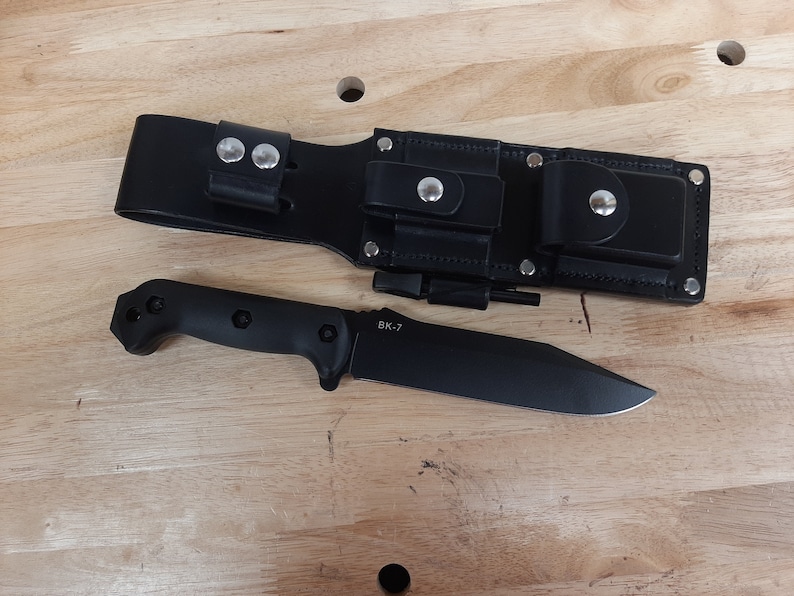 Kabar BK7 Knife Bushcraft Sheath With Survival Set Etsy