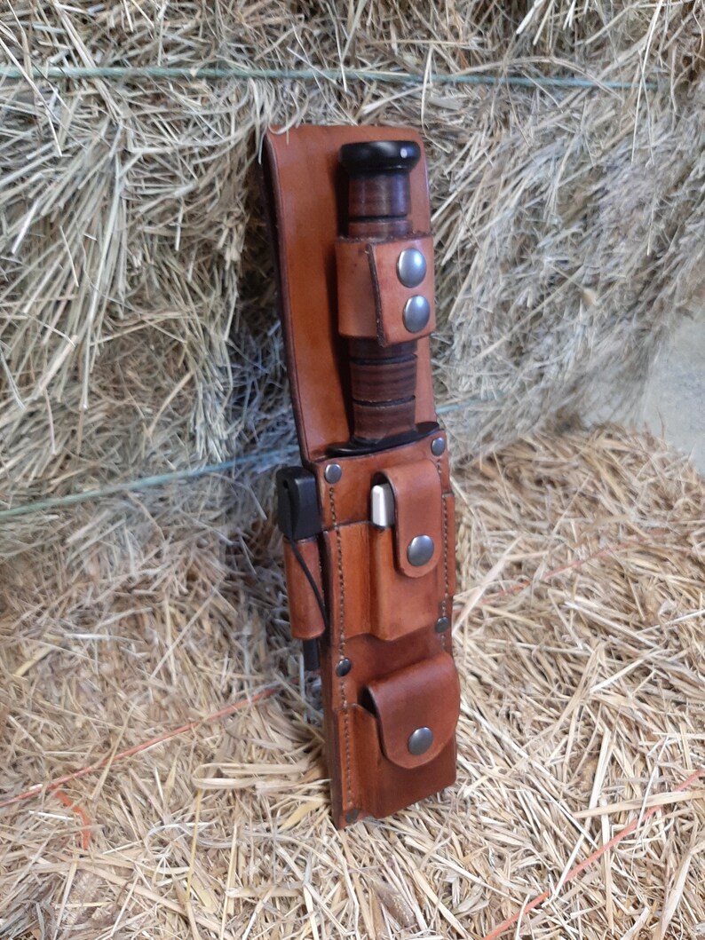 Kabar Knife Bushcraft Sheath With Survival Set Etsy