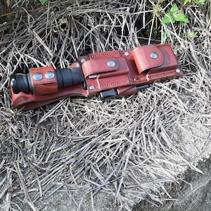 Ka-Bar Messerscheide mit Survival Set