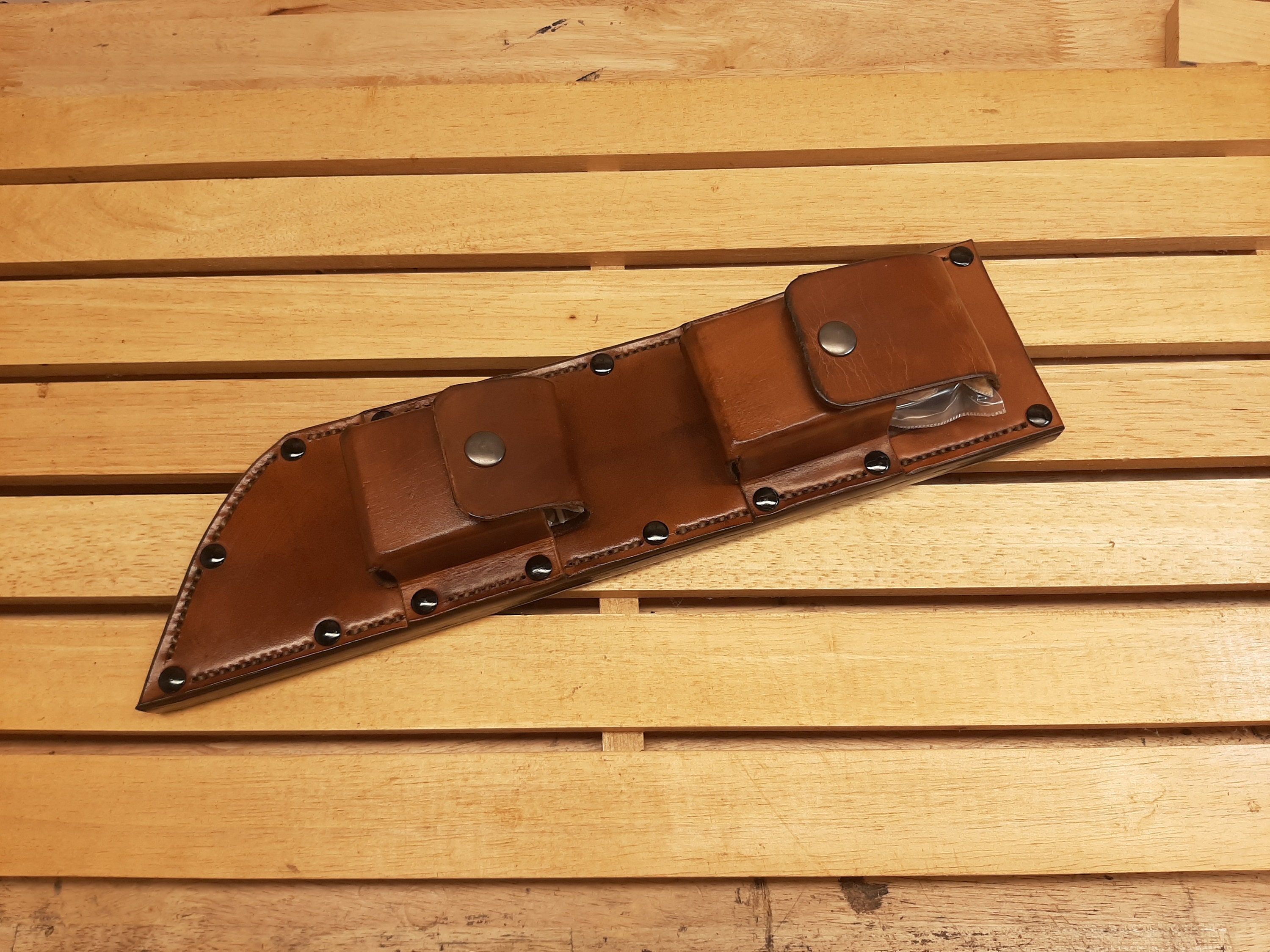 SMALL Machete Sheath Handmade for Machetes and Large Knives heavy THICK  Leather up to 13 Inch -  Australia