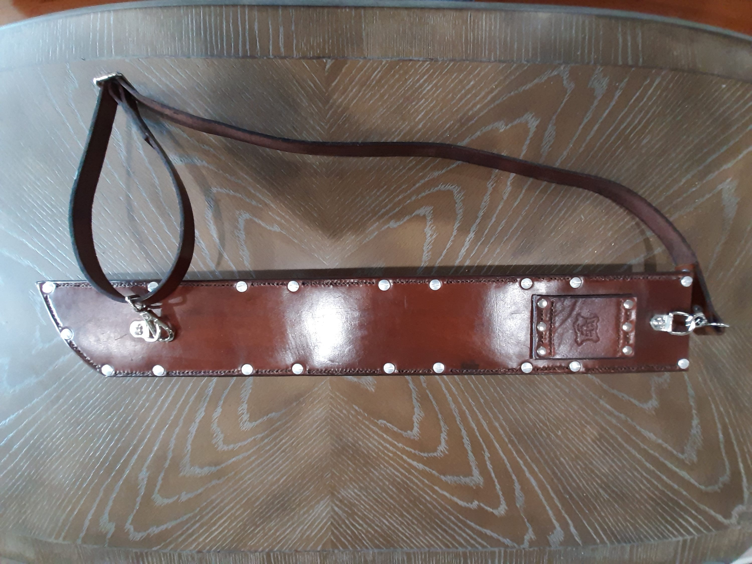 Machete Sheath Handmade With Shoulder Strap heavy THICK Leather Fits  Machetes up to an 24 Inch Blade -  Sweden