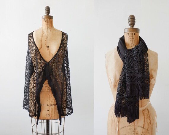 Vintage 70s Boho Crochet Vest // crochet lace vest