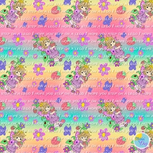 Precious Moments seamless pattern - hand drawn