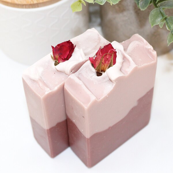 Rose Clay Soap Etsy