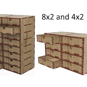 Organisator 3 mm, 1/8 inch, 4 mm, 5 mm. Lasergesneden bestanden SVG, DXF, CDR Digitaal product