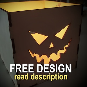 Halloween Candy Box Laser Cut File (SVG, DXF, CDR)
