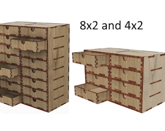 Organizer 3mm, 1/8inch, 4mm, 5mm. Laser cut files SVG, DXF, CDR Digital product