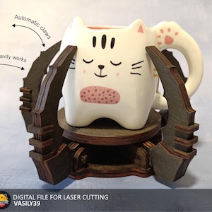 Coaster 00244. File tagliati al laser SVG, PDF, CDR Prodotto digitale