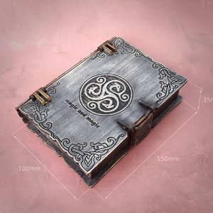 Book box. 3mm, 1/8inch, 4mm, 4.5mm, 5mm, 6mm, 1/4inch. Laser cut files SVG, PDF, CDR Digital product