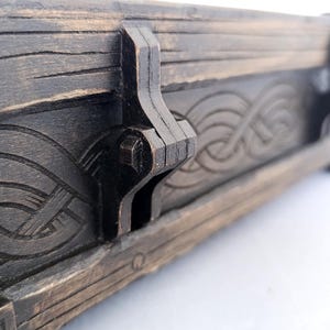 Example of physical product made using Celtic box SVG DXF files.