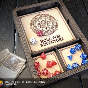 Deck Box With Dice Tray - Etsy