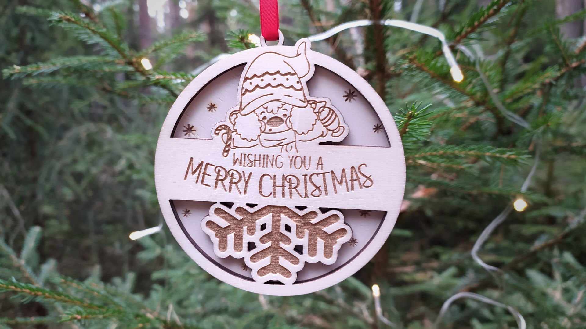 6 Christmas Ornaments. Laser Cut Files SVG PDF CDR Digital - Etsy