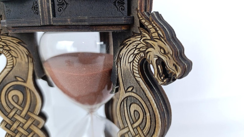 Dragon Hourglass SVG | Celtic Laser Cut Sand Timer Pattern (digital ...