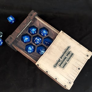 Würfelbox Schieber. 3mm, 1/8inch, 4mm, 4,5mm, 5mm, 6mm, 1/4inch. Laser cut Dateien SVG, PDF, CDR Digitales Produkt