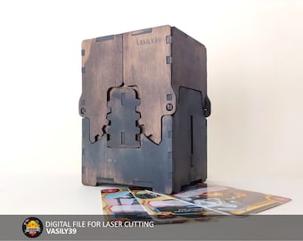 Laser Cut Card Storage Box with Mechanism (Digital Product)
