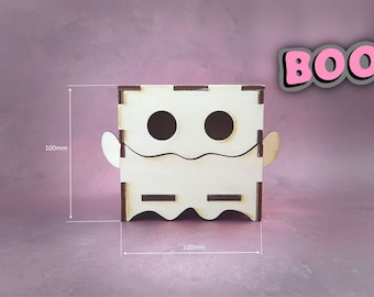 Ghost Box Laser Cut Files, Halloween Gift Box (Digital Product)