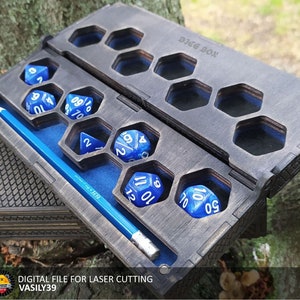 Laser Cut Dice Box SVG, D&D Board Game Storage (Digital Product)