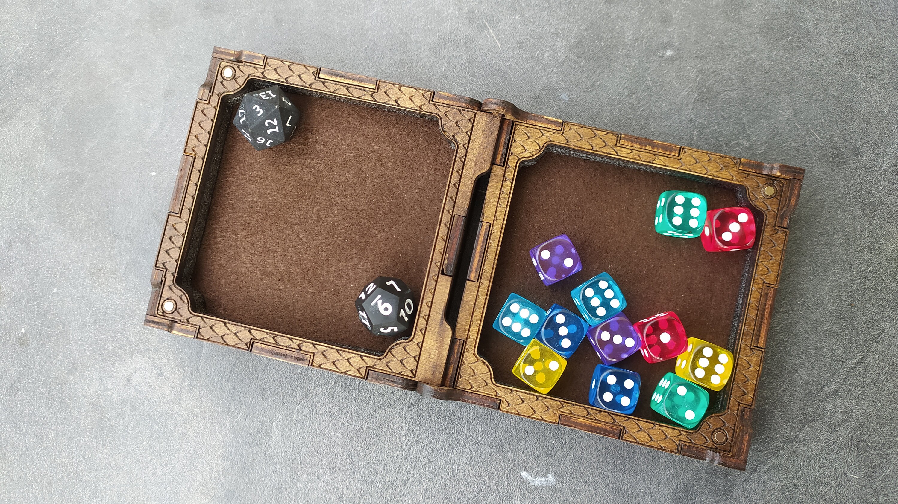 Dice box. 3mm 3.175mm 4mm 5mm. Laser cut files SVG PDF Etsy