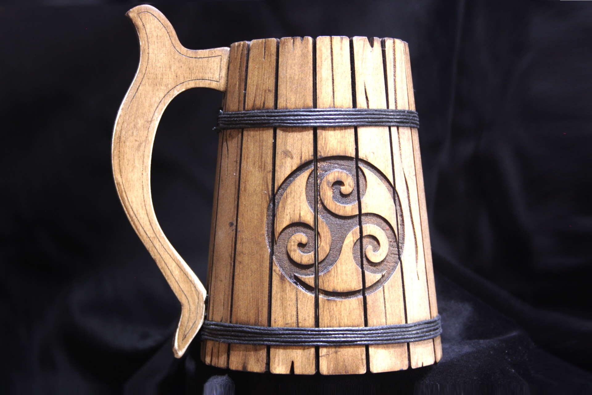 Plan de tasse en bois. 3mm, 1/8inch, 4mm, 5mm. Fichiers découpés au laser SVG, PDF, CDR Produit numérique