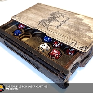 Laser Cut Dice Box SVG: Slider Book Design (Digital Product)