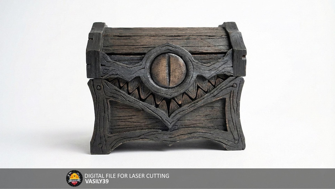 Mimic Chest 00266 Laser Cut Files: SVG, PDF, CDR (digital Product