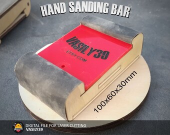 Hand Sanding Bar Laser Cut Files: CNC Router Plans (Digital Product)