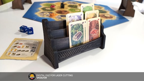 Laser Cut Card Holder SVG, CNC Game Card Organizer (Digital Product)