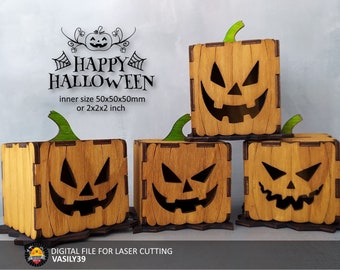 Pumpkins 3mm, 1/8inch, 4mm, 4.5mm, 5mm, 6mm, 1/4inch. Laser cut files SVG, PDF, CDR Digital product