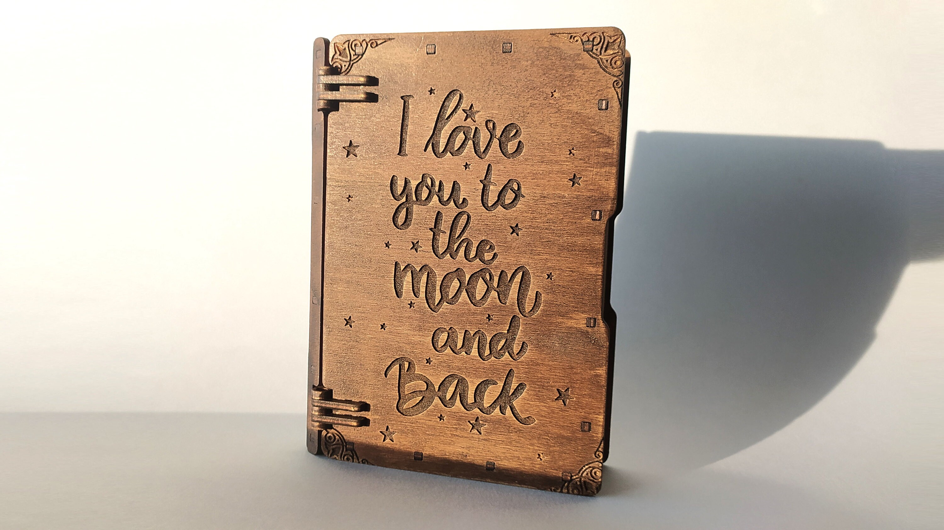 Toys & Games DnD Wood Spell Tracker Book Handmade Laser Cut Book Box Lock Closure Beautiful