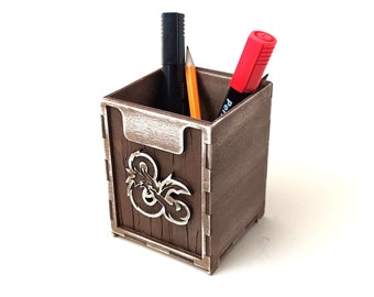 Dungeons & Dragons Pen Holder: Laser Cut Files (SVG, PDF, CDR)